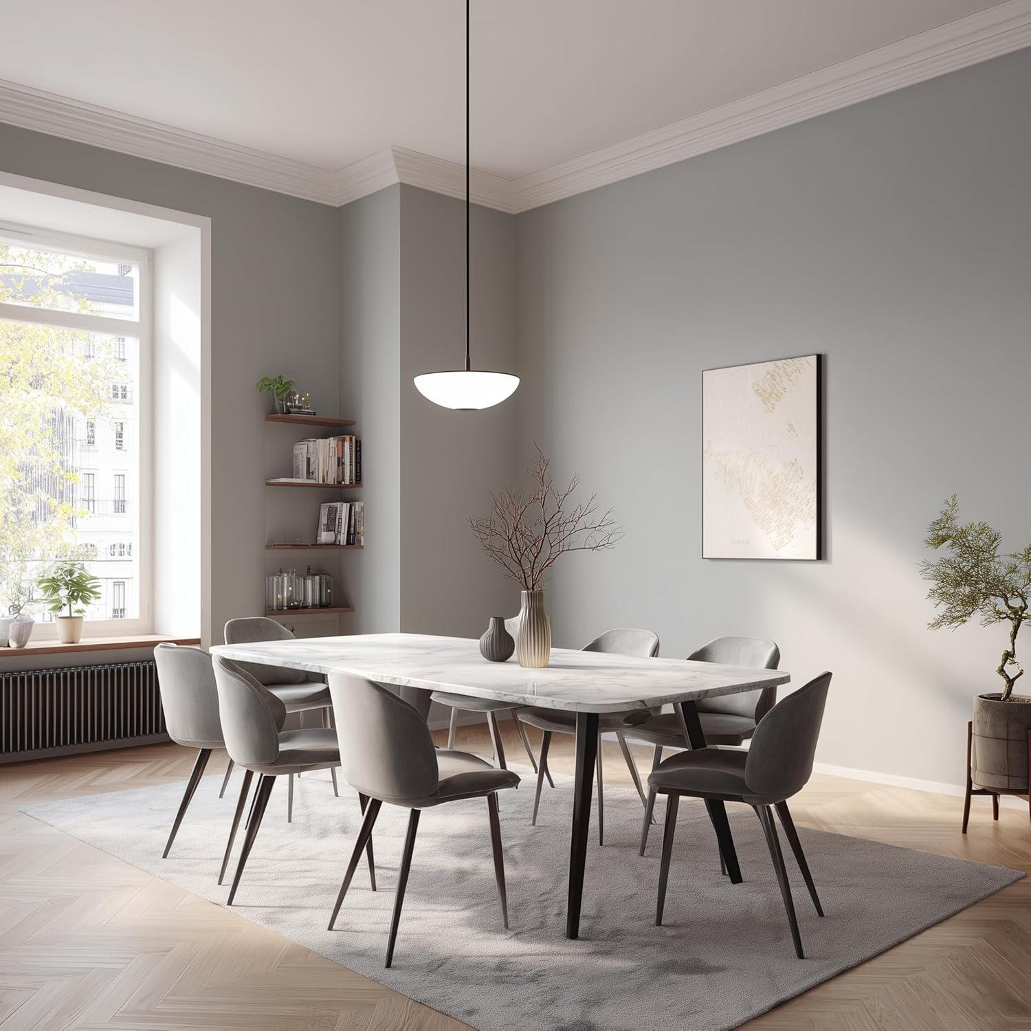 Eggshell Graphite Gray Paint-5